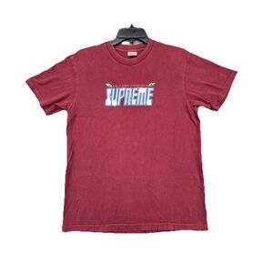 Supreme Ultra Fresh Graphic T Shirt Size Small Authentic Made in USA‎ Burgundy